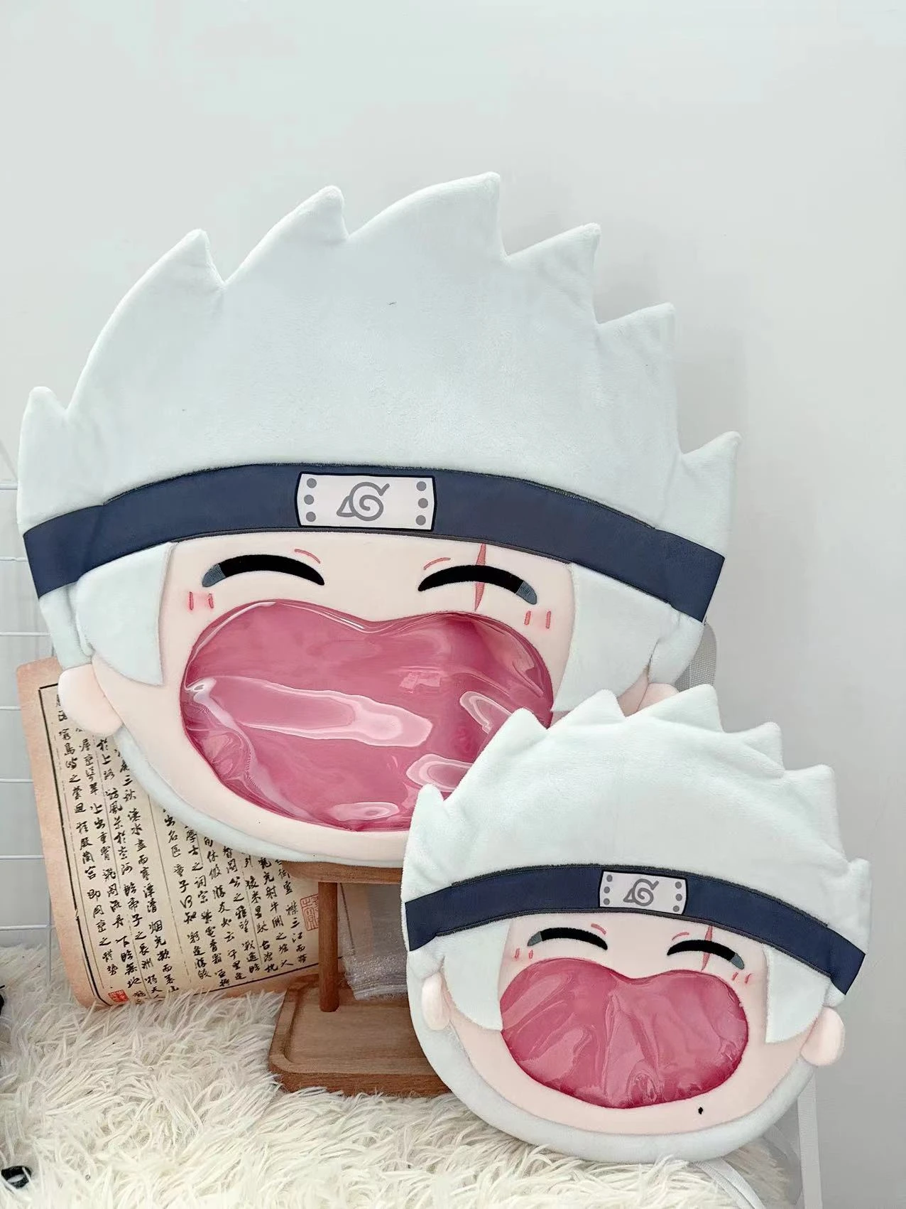 Прозрачный рюкзак с большим ртом для косплея Какаси хатакэ из игры аниме