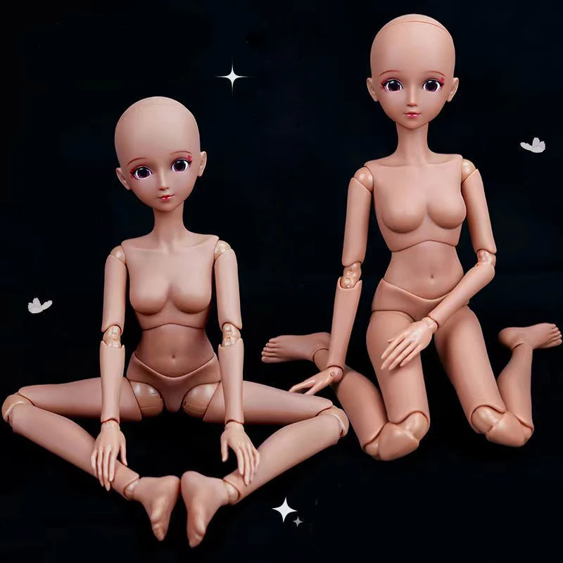 1/3 BJD кукла 60 см кукла из черной кожи шарнирное женское тело с 3D глазами может открывать голову Diy девочка игрушки для детей подарок