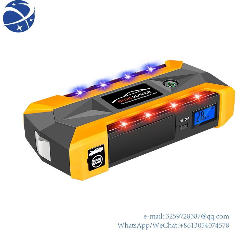 

Yun Yi20000mAh Car Jump Starter 12V 4UBS 600A Portable Car Booster Charger Power bank Car Jump Starting Booster Powerbank