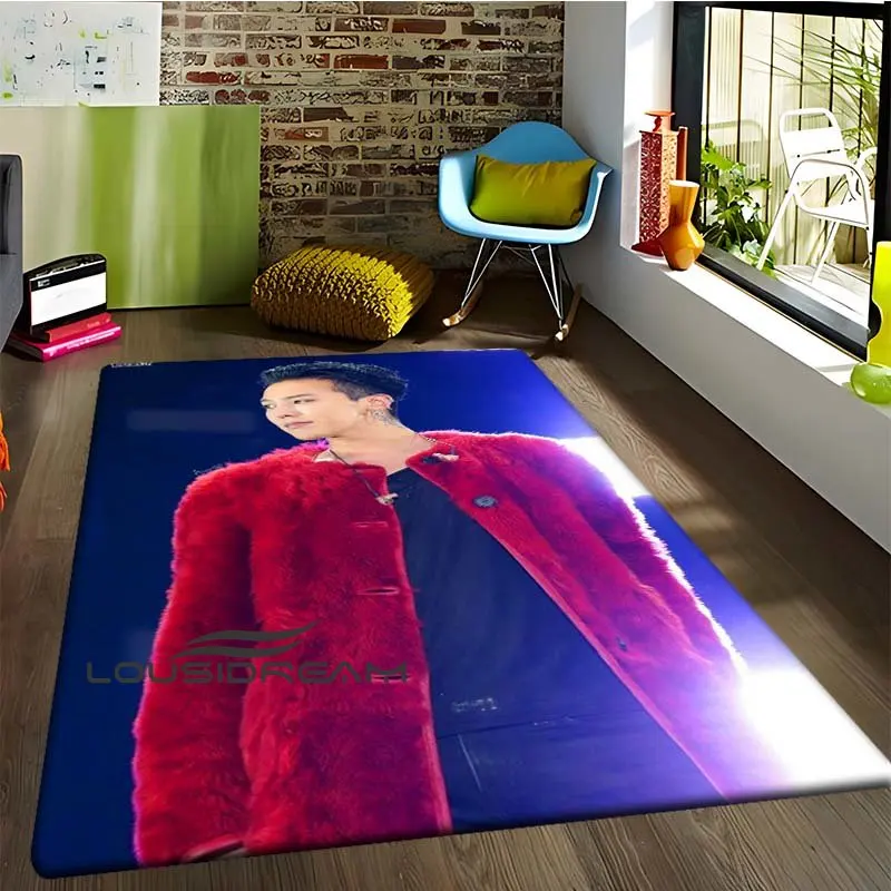 G-DRAGON Korean Male Star Pattern Living Room Rug Game Room Floor Mat Carpet Home Decoration Bedroom Rug Area Large Carpet