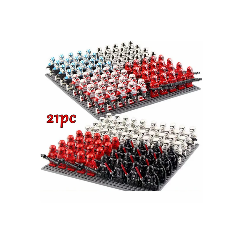 

21pcs/lot Clone Force 99 Cody 501st Clone Legion Death Watch Clone Trooper Building Blocks Brick Star Model Figures Kids Toys