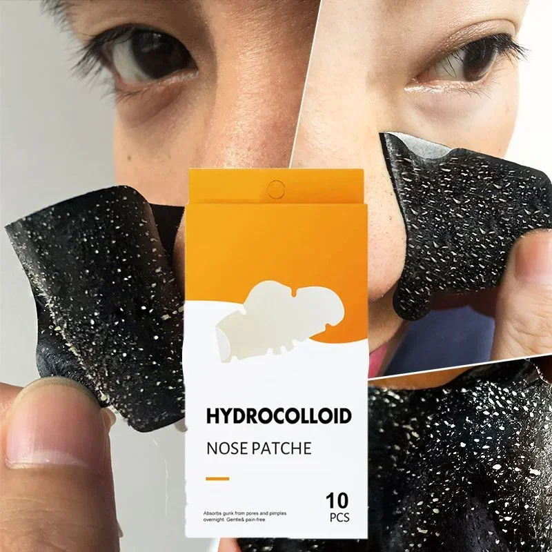 

10pcs Nose Blackhead Remover Shrink Nose Cleansing Stickers Pore Acne Treatment Black dots Pore Clean Strips Face Skin Patch