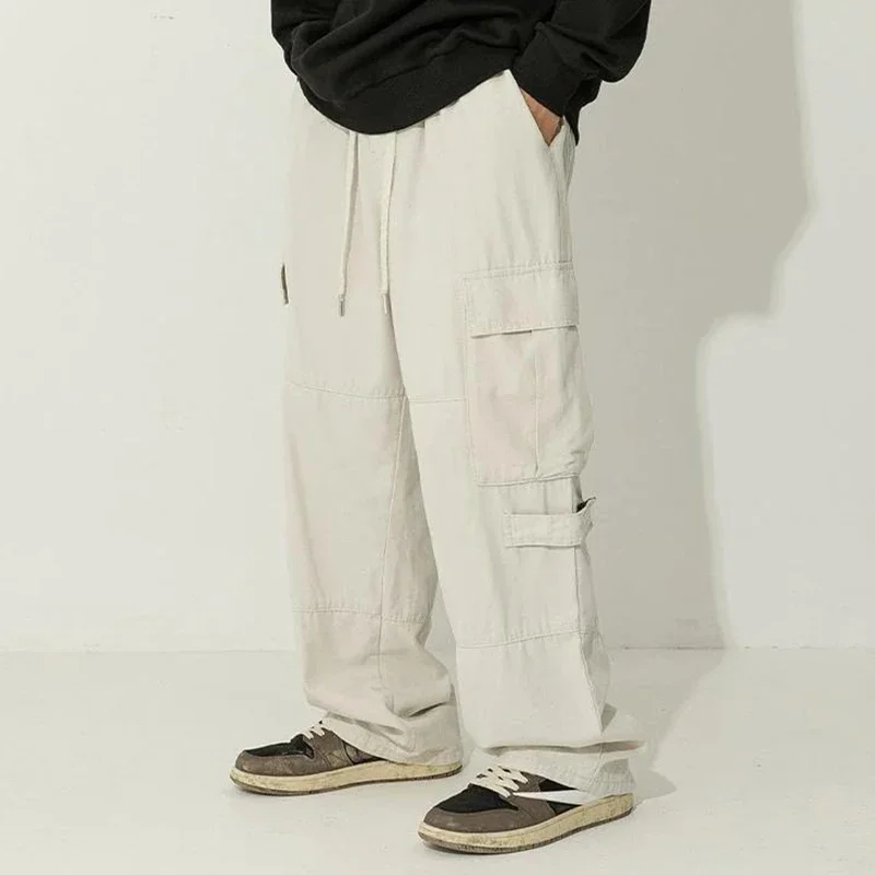 Весна 2024 японская рабочая форма повседневные мужские брюки с карманами