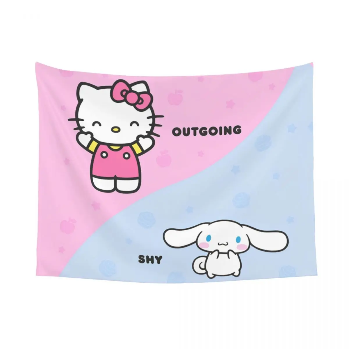 Официальный гобелен с тыквой Hello Kitty красочная ткань настенный декор для комнаты