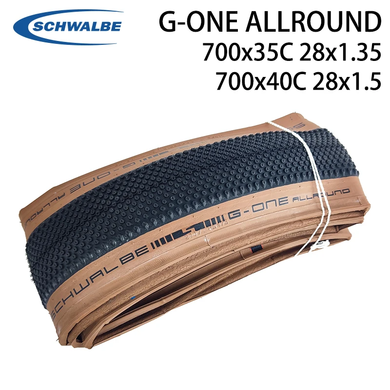 

Schwalbe G-ONE ALLROUND 700x35C/40C 35/40-622 28x1.35/1.5 Bicycle Folding Tire Brown Edge Tubeless TLE Ultralight Road Bike Tire