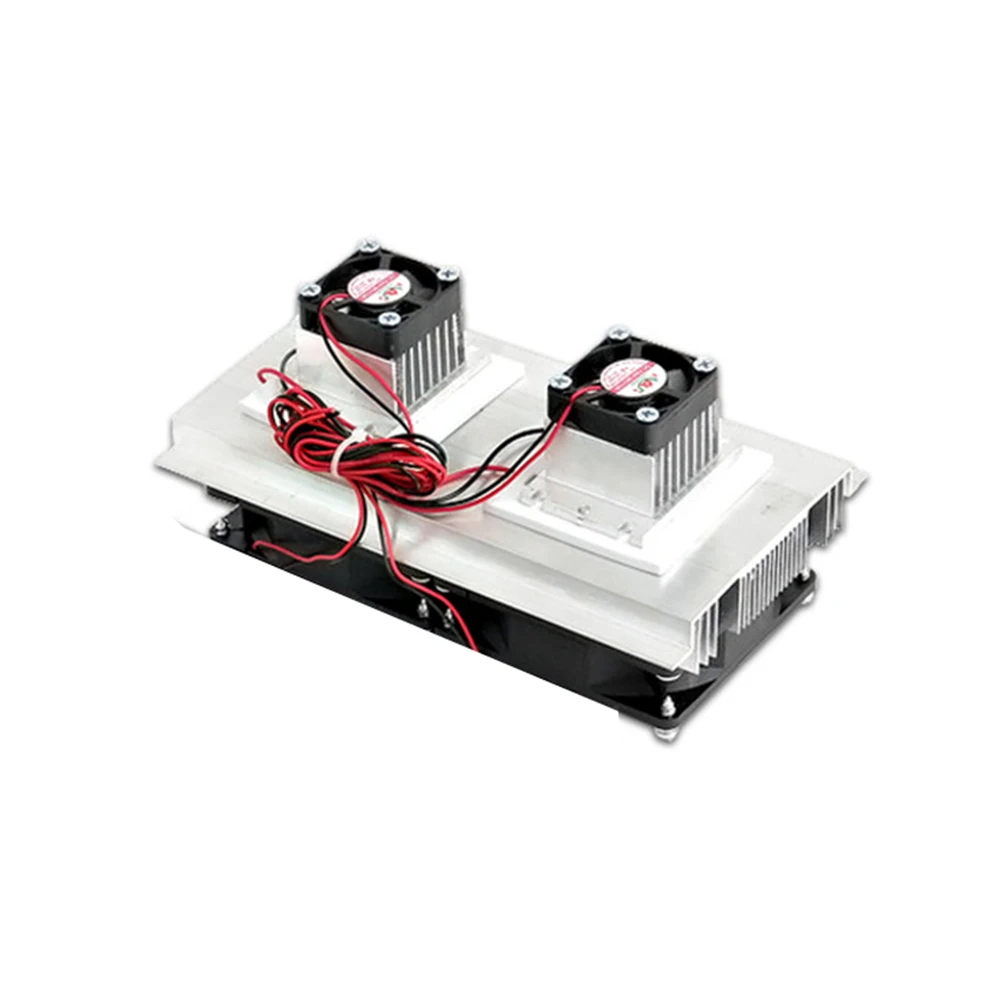 

1PCS Thermoelectric Peltier Refrigeration Semiconductor Cooling System Kit Double Fan Semiconductors Other Electronic Component