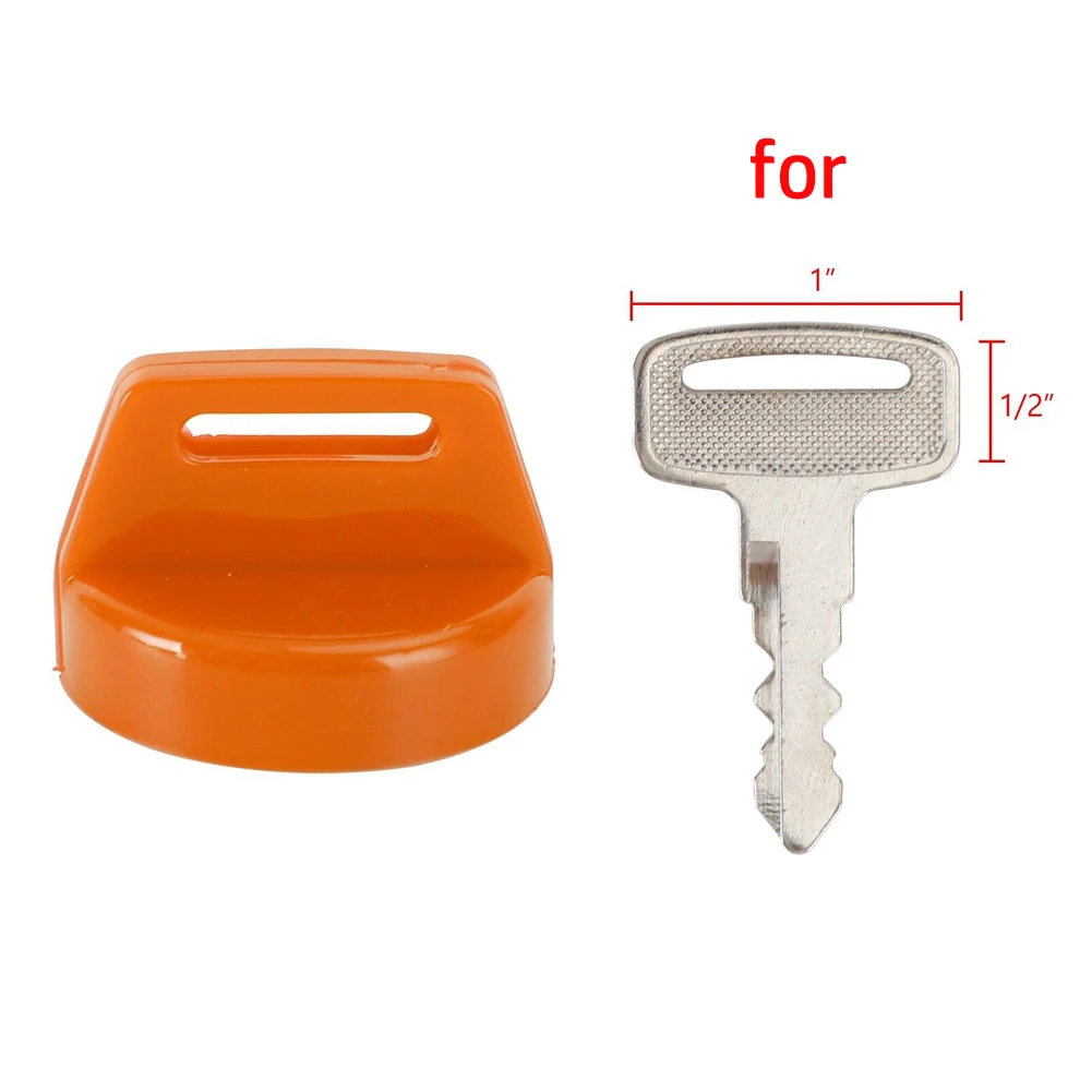 

Durable Key Switch Cover Ignition 2pcs Accessories Orange Replacement Silicone Rubber With Nut 5431964 5433733