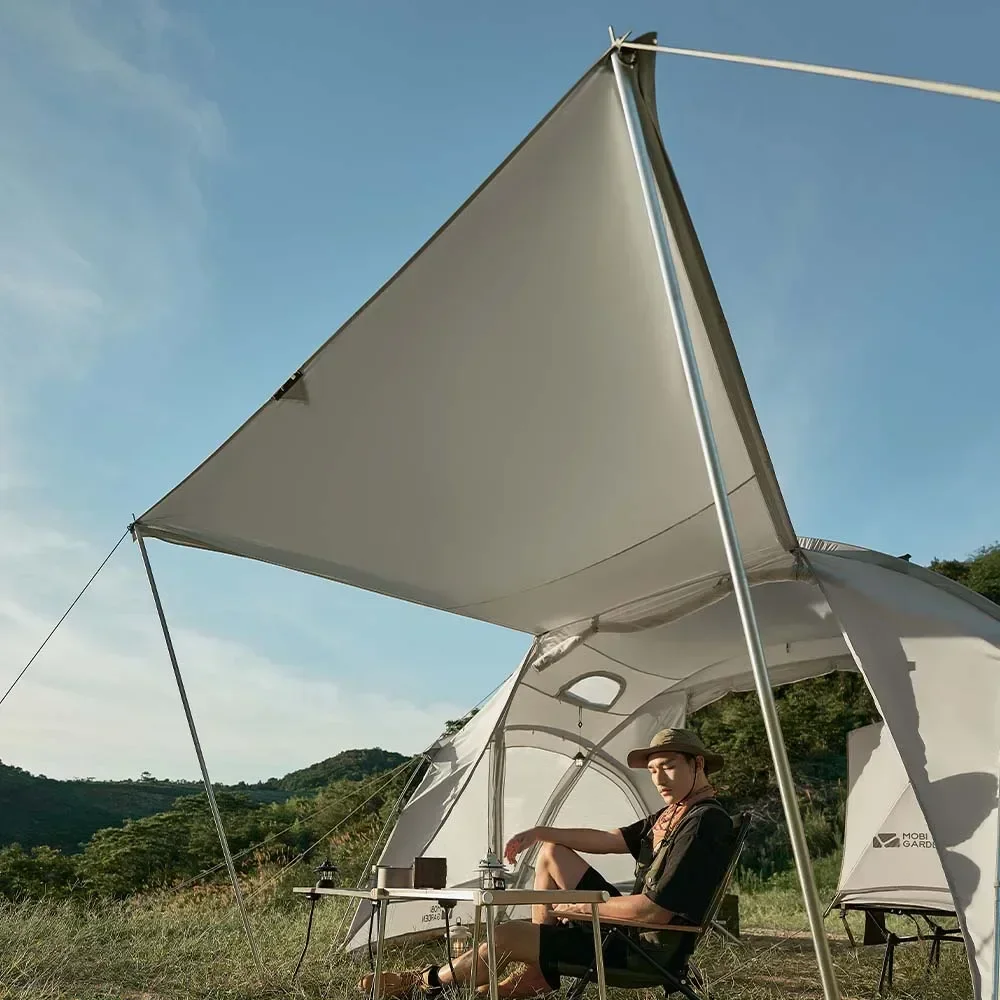 MOBI GARDEN Кемпинговая палатка Укрытие Серебряное покрытие Солнцезащитный крем UV50+