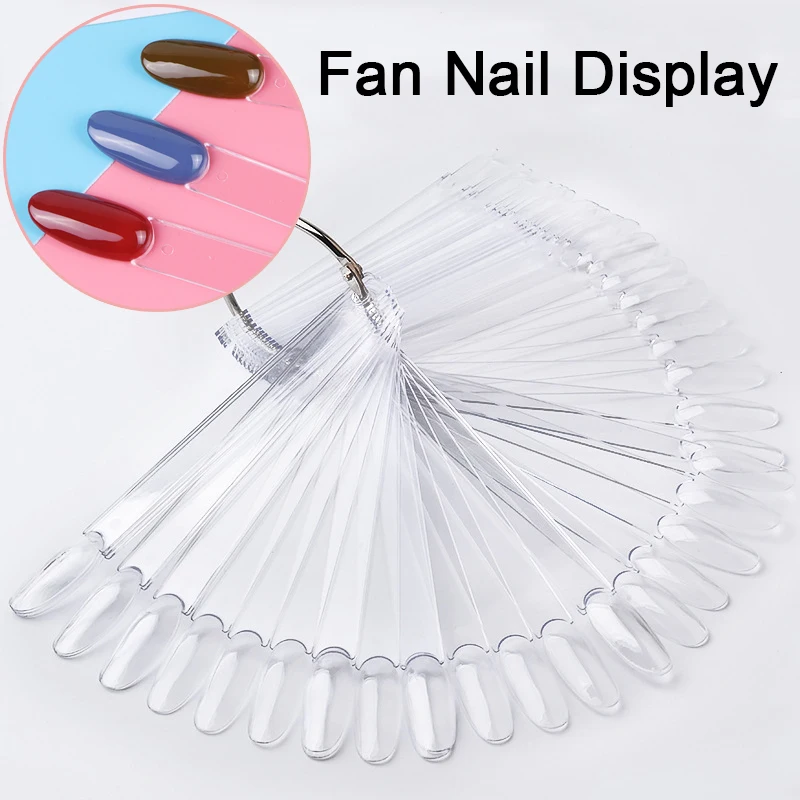 1 Набор 50 накладных ногтей прозрачный натуральный цвет