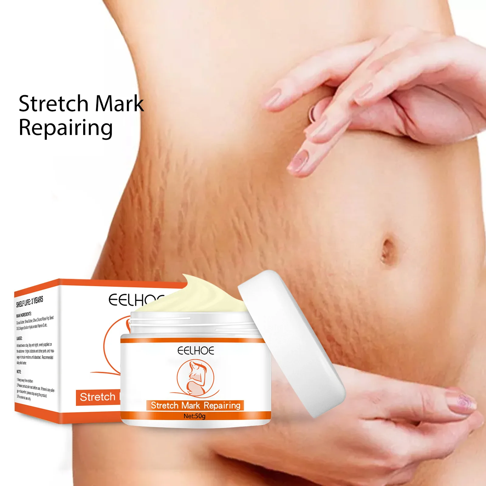 

Maternity Wrinkle Repair Cream Pregnant Women Tightening Relaxation Postpartum Care Skin Carem Fade Lines Skin Cream 50g