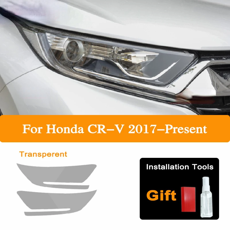 

Front Light Transparent TPU Sticker Accessories For Honda Fit Civic Accord CR-V Pilot HRV Odyssey Car Headlight Protective Film