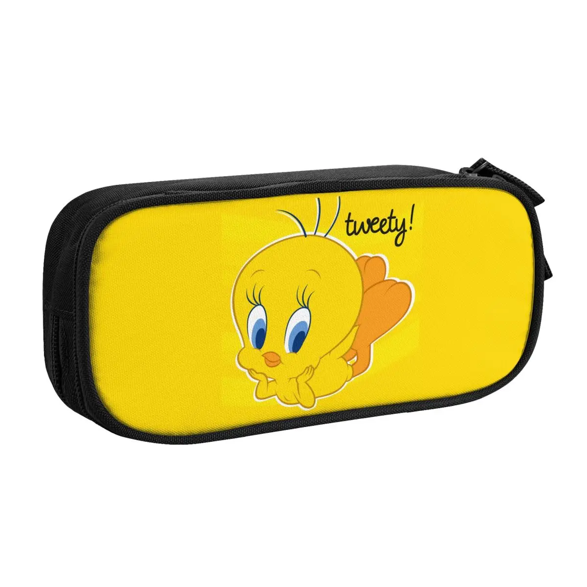 

Tweety Bird Pencil Pen Case Stationery Bag Pouch Holder Box Organizer for Teens Girls Adults Student