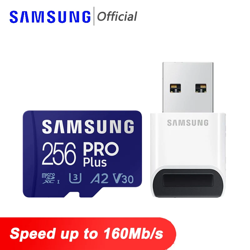 

SAMSUNG PRO Plus Micro SD карта памяти, 256 ГБ, 128 ГБ, 64 ГБ, 512 ГБ