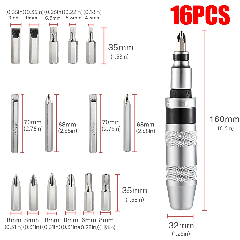 

Набор ударных отверток Aideepen Impact Screwdriver Set