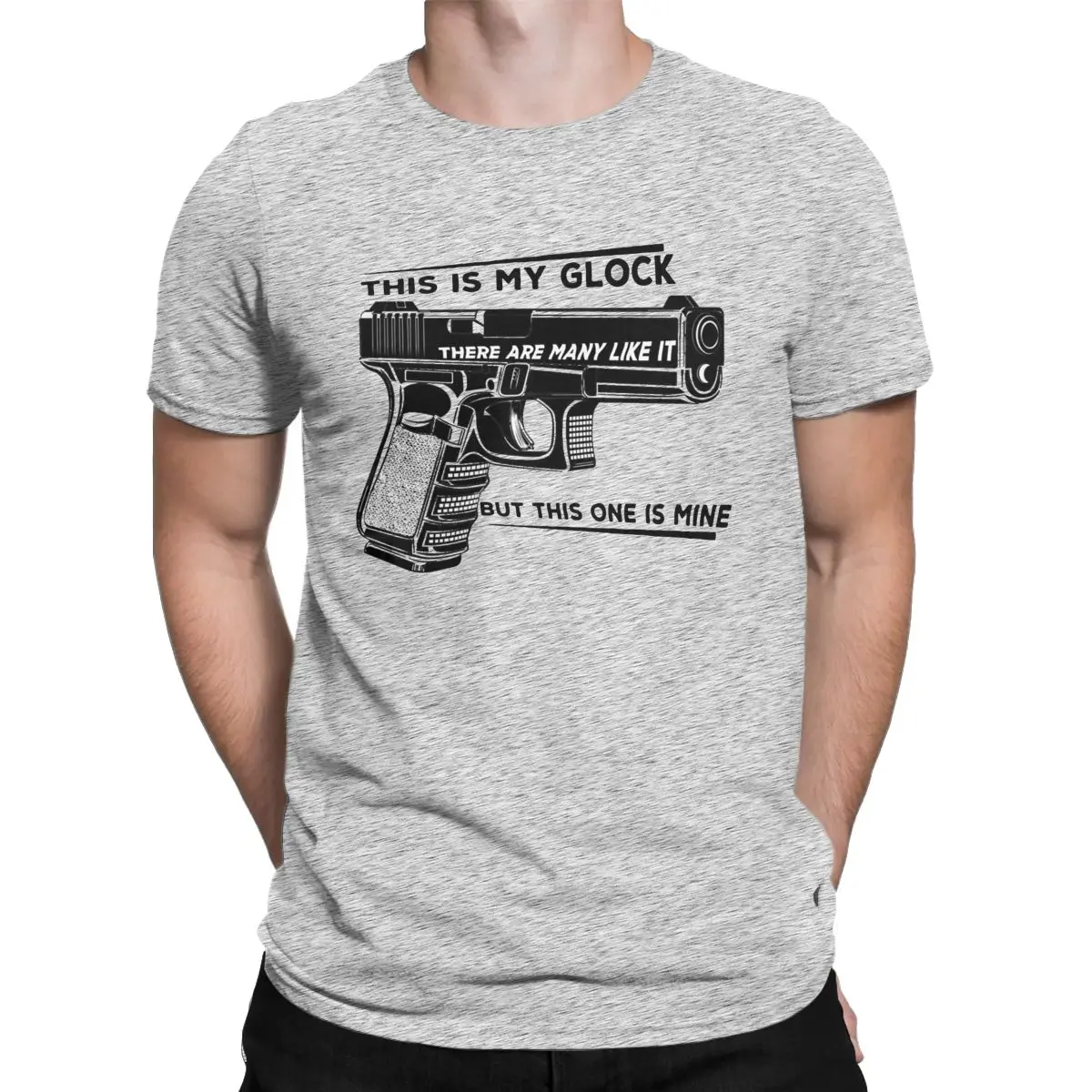 Men's shirt This Is My Glock This One Is Mine Cotton Clothing Leisure Short Sleeve O Neck Tee Shirt Plus Size T-Shirt
