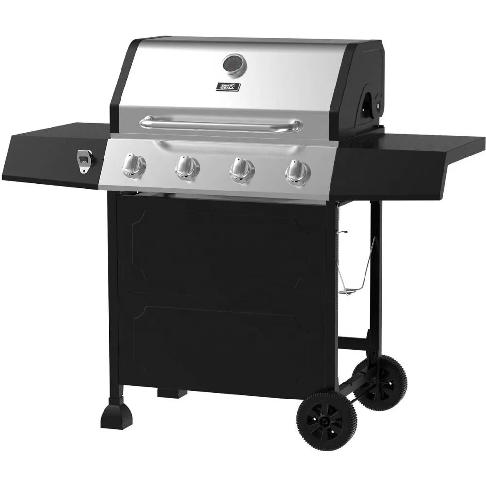 

Outdoor Expert Grill 4-Burner Gas Grill Trolly bbq grill