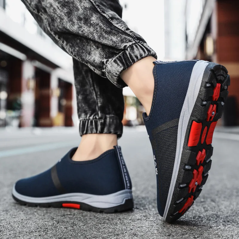 Summer Men Shoes Lightweight Sneakers Men Fashion Casual Walking Shoes Breathable Slip on Mens Loafers Zapatillas Hombre