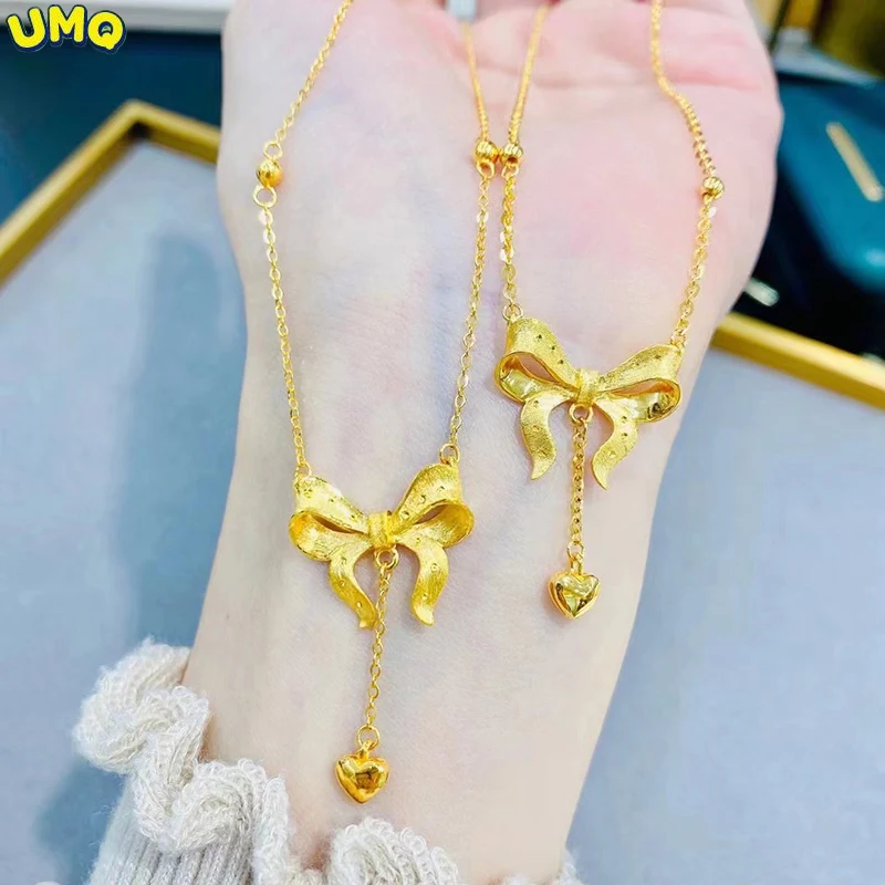 24k Full Gold 5g Gold Bracelet Necklace Ring Bracelet Net Red Pendant Transfer Zhugufa Earrings New