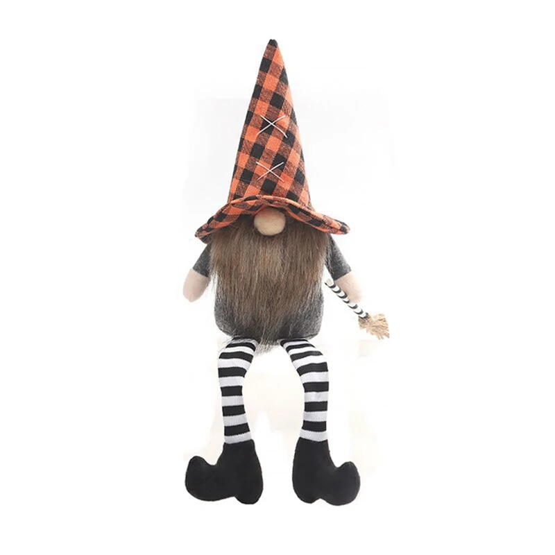 

Украшение на стол для домашвечерние НКИ на Хэллоуин, длинные ножки, безликая кукла гнома, подвесные украшения на Хэллоуин