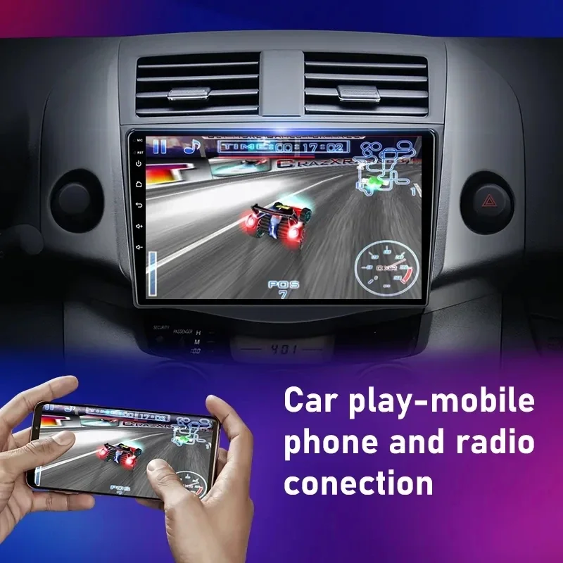 9 &quotAndroid 13 Автомобильный радиоприемник для Toyota RAV4 Rav 4 2005-2013 Apple Carplay Мультимедийный