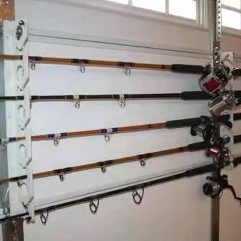 Горизонтальный держатель для удочки на 10 удочек настенная стойка гаража стены