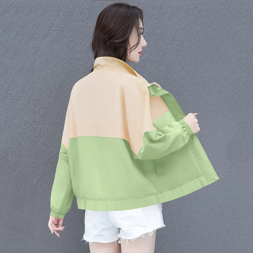 Летняя новая свободная модная Солнцезащитная тонкая куртка в западном стиле с