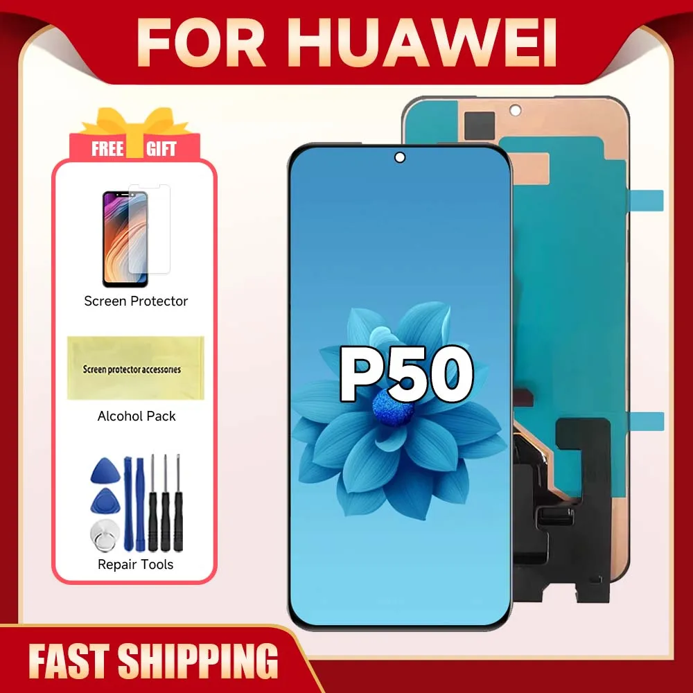 Для HUAWEI P50 6 5 ''для смартфона ЖК-дисплей с сенсорным экраном и дигитайзером в
