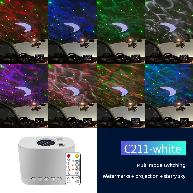 

Decorative Lights USB Galaxy Star Sky LED With Multi-Color Moving Nebula Moon And Multiple Modes Night Light For Car Indoor Outd