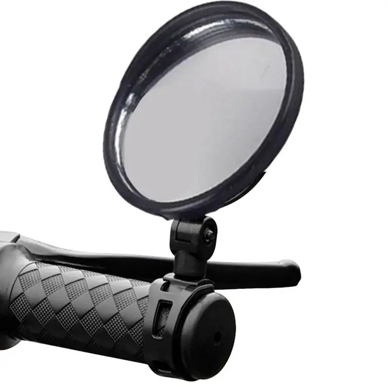 

Bike Mirrors For Handlebars Safe HD Shockproof Convex Mirror Easy To Install Riding Tools Great For Safe Riding Waterproof And