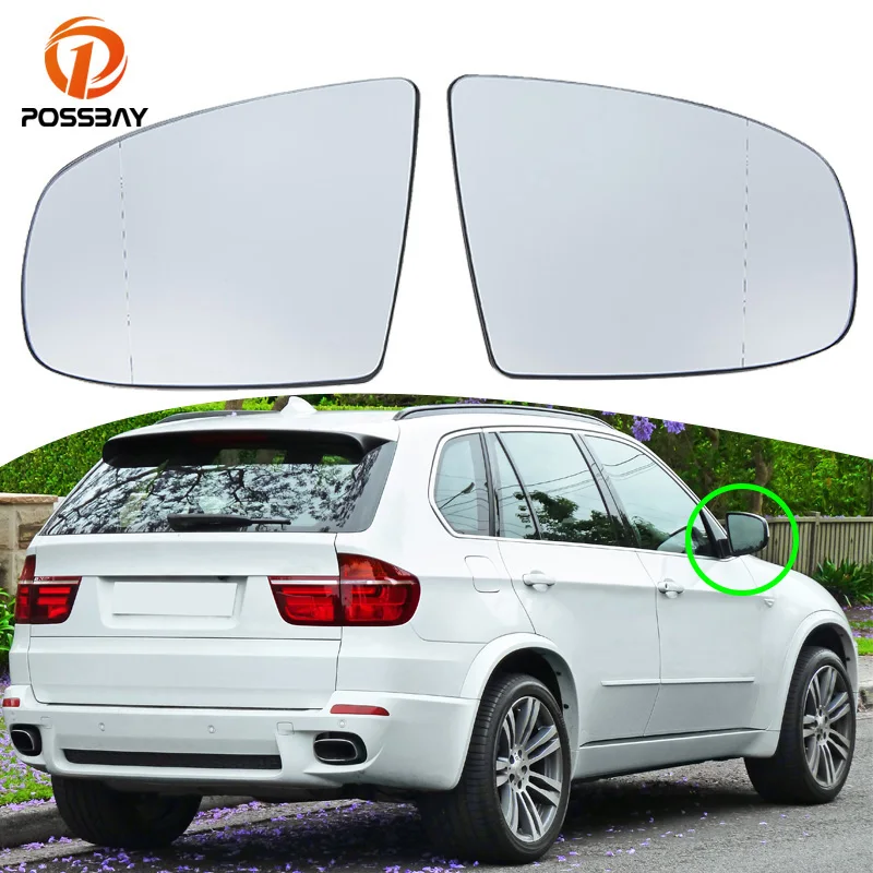 

Car Heated Rear View Side Mirror Glass Rearview Glasses for BMW X5 X6 Series E70 E71 E72 2007-2014 Accessories Exterior Parts