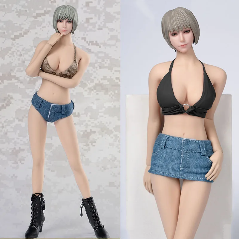 

Toys Centre TCT-026/TCT-027 1/6 Scale Women Soldier Sexy Camisole Short Skirt Shorts Panty Set Model Fit 12'' Action Figure Body