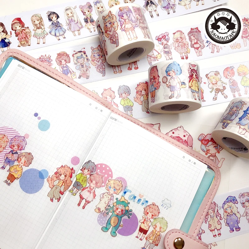 

10 Meter Cute Girl Kawaii Washi Tape Stationery Japanese Stickers