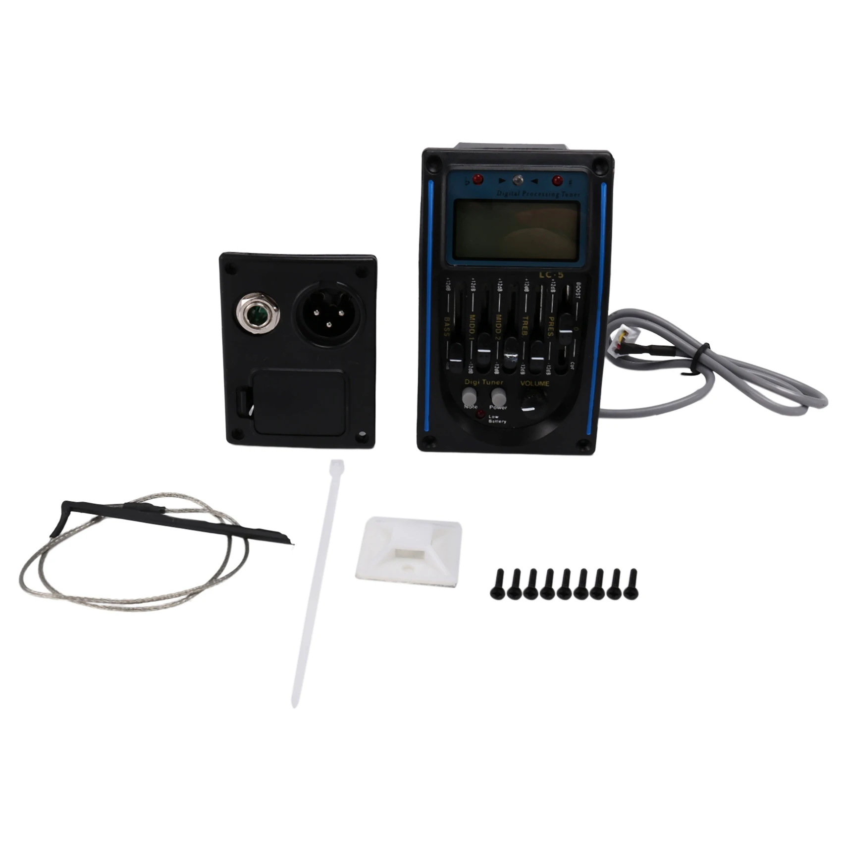 

Аксессуары для акустической гитары, 5 полос, ЖК-тюнер, пьезо-эквалайзер