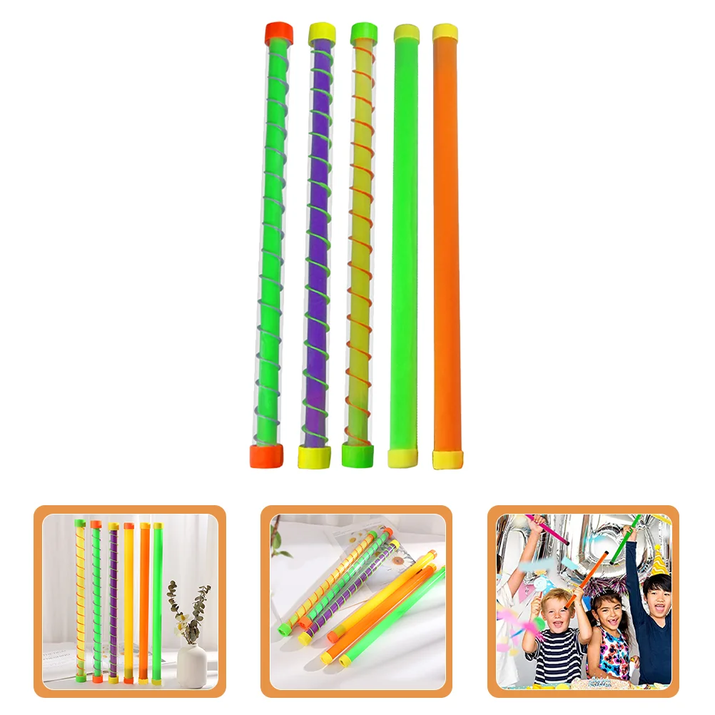 

5 Pcs Noisemaker for Kids Party Makers Shake Favor Plastic Birthday Child Sound Tubes Funny