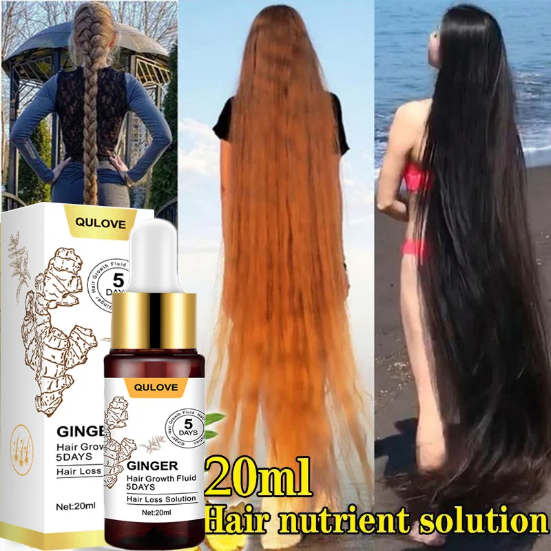 

Ginger Fast Hair Growth Serum Repair Hair Follicles Treatment Hair Loss Regrowth Prevent Baldness Solidify Scalp Beauty Health