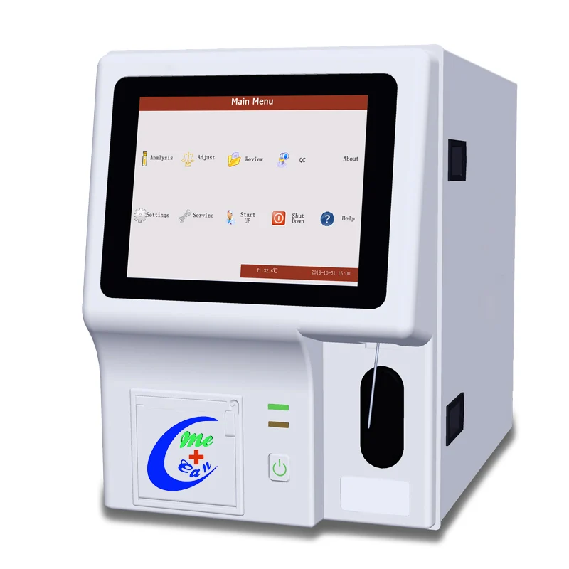 

60 Test/Hour 3 Part Differential Blood Cell Counter Intelligent CBC Test Machine Auto Hematology Analyzer