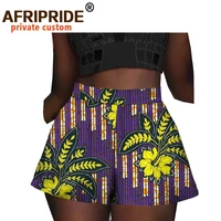 2022 summer african ankara print shorts for women casual short pants pure cotton batik print pattern african shorts a2021004
