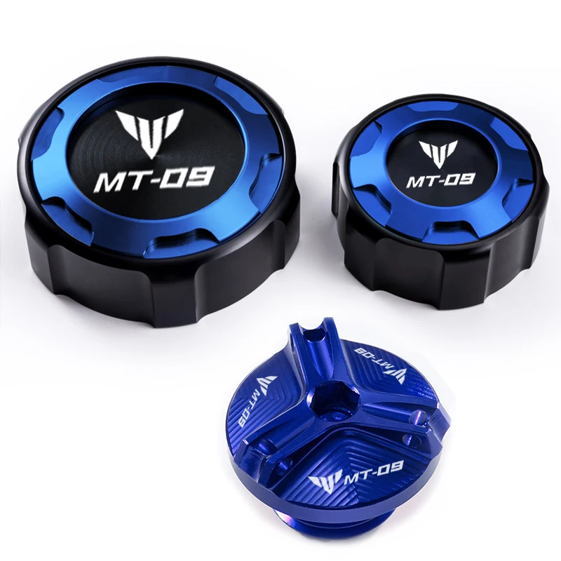 

Для Yamaha MT 09 mt09 MT-09 sp 2021-2024 аксессуары для мотоциклов, защита передней и задней тормозной жидкости с ЧПУ и крышка маслозаливной горловины