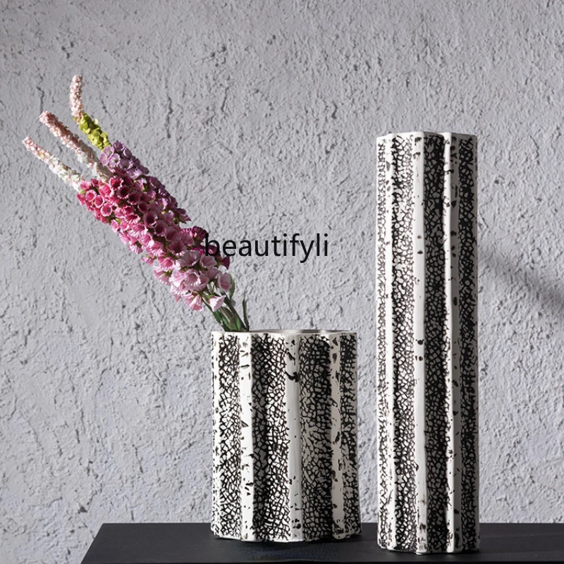 

LBX Mottled Flower Decoration Creative Simple Modern Light Luxury Hallway Living Room and Hotel Flower Arrangement Home