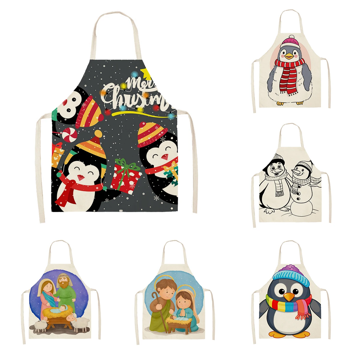 Кухонный Фартук для женщин льняной водонепроницаемый фартук мужчин и детей