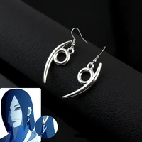 anime ninja same earrings fashion popular all match female jewelry earring orochimaru creative retro ear clip alloy jewelry gift