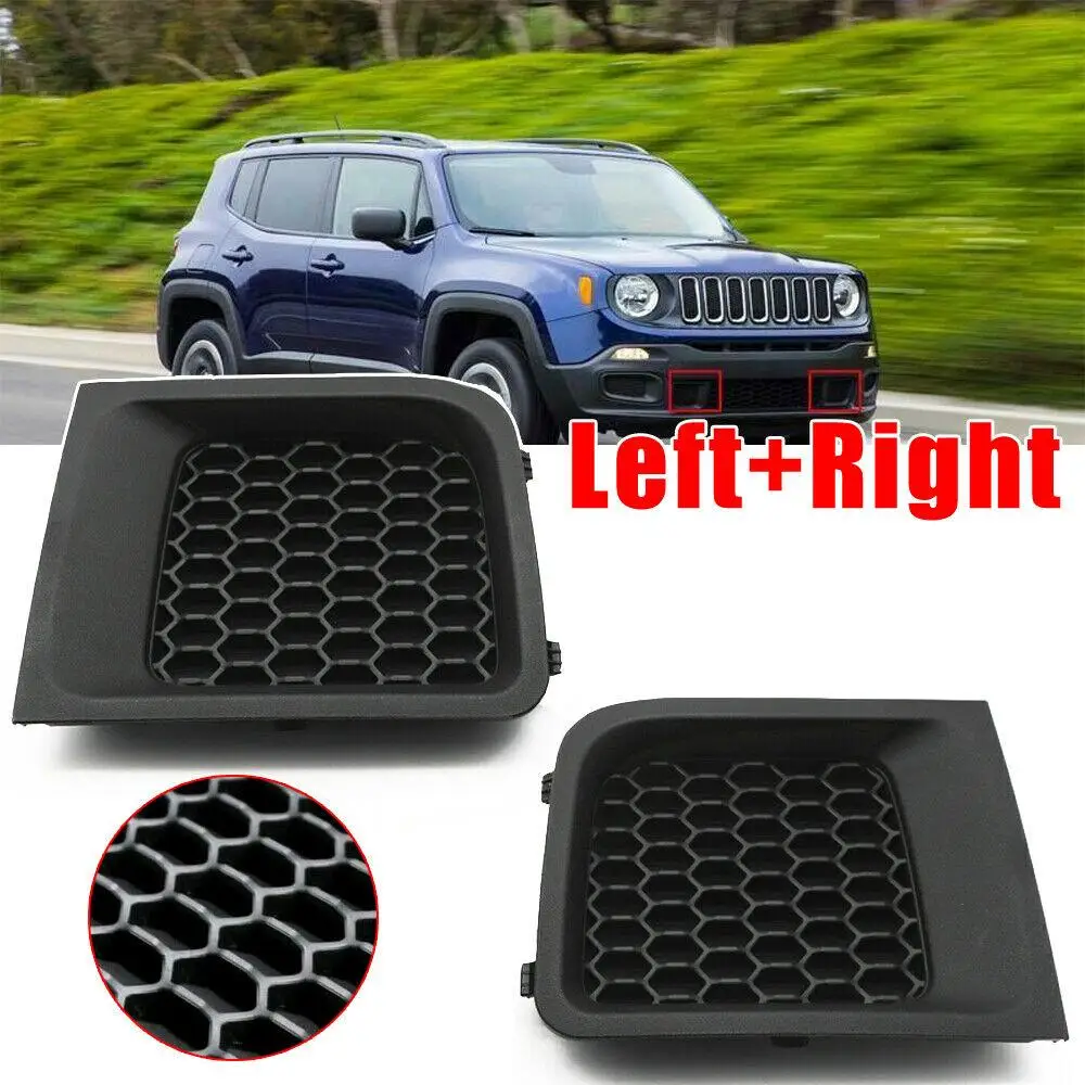 

Left And Right Front Bumper Lower Grille Bezel Cover for 2015-2017 Jeep Renegade Oe:5xb62lxhaa 5xb63lxhaa For JEEP RENEGADE