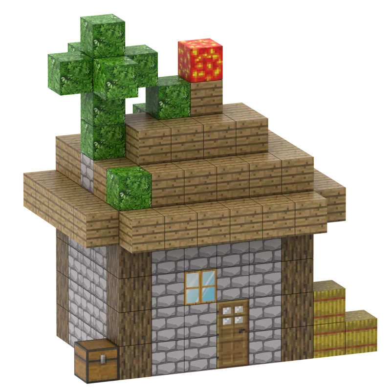 Премиум My World DIY Магнитный сборный куб Строительный строительный блок Игрушки