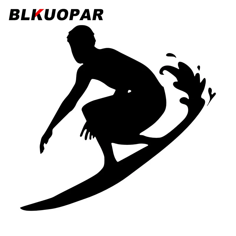 Silhouette Car Stickers Creative Sport Decal Sunscreen Die Cut Caravan Surfboard Car Accessories