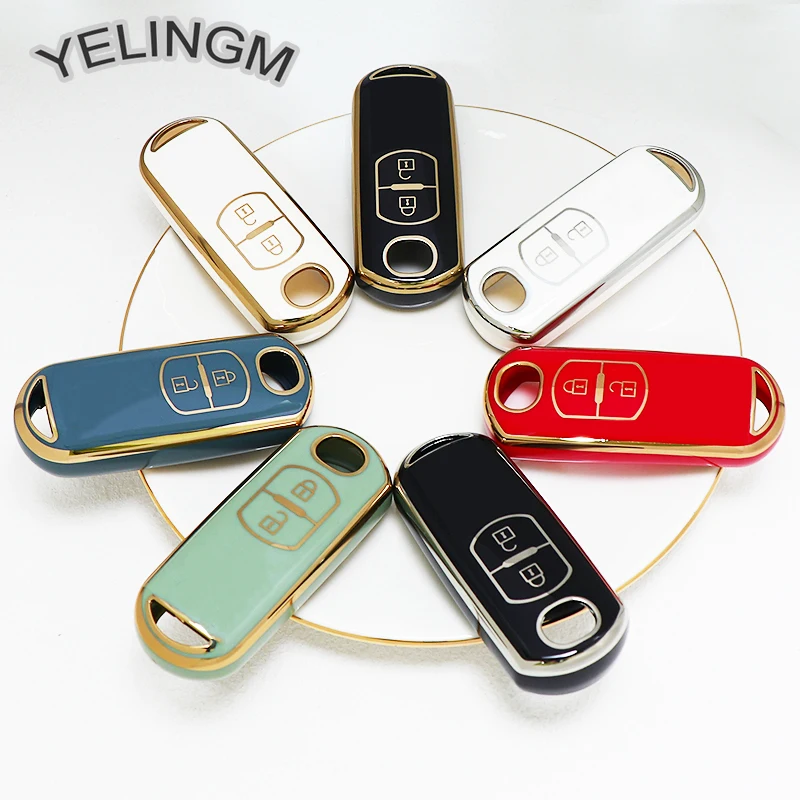 Чехол из ТПУ с 2 кнопками и дистанционным управлением для Mazda CX-3 CX3 CX-5 CX5 CX7 CX-9 CX8 3 5 6