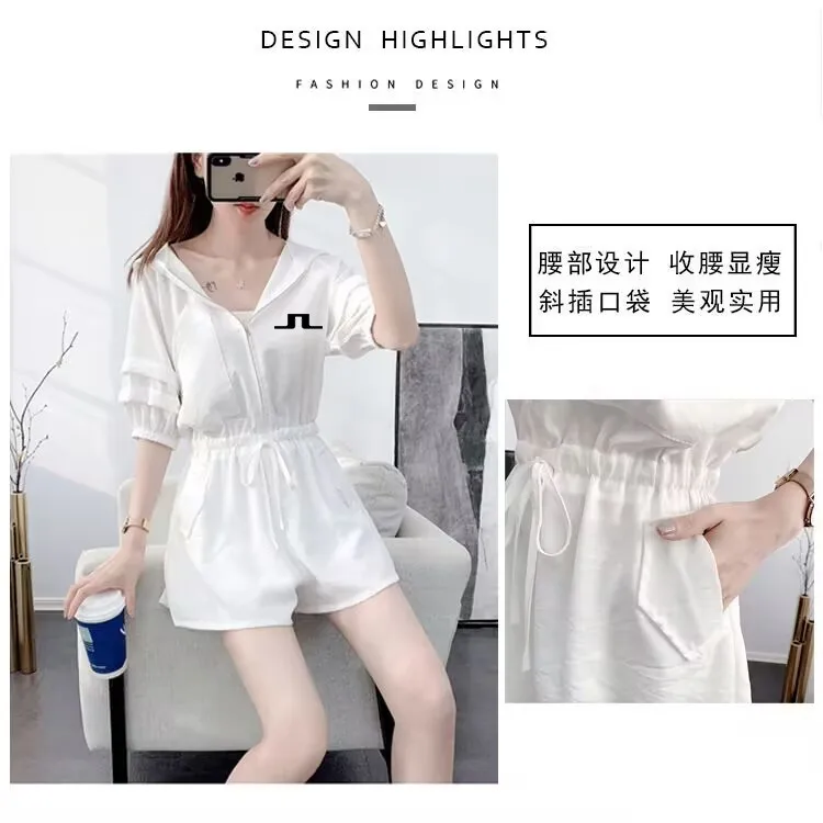 2023 Golf New Summer Women's Loose Fashion Suit Casual Tooling Jumpsuit Women's Fashion Suit