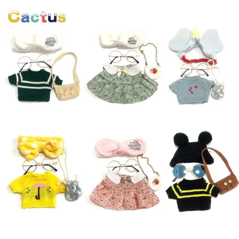 

30cm Lalafanfan Duck Toy Clothes Set Plush Toys Cartoon Flifan Lalafanfan Duck Clothes For Duck Bear Stuffed Dolls Accessories