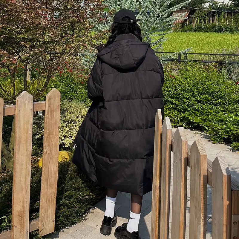 New Womens Winter Clothing Coat 2022 Parkas Super Hot Coats Hooded Long Cotton Padded Jacket Jackets  Fashion Loose