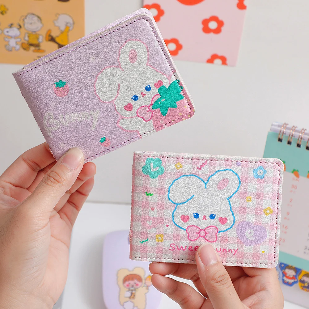 

Держатель водительского удостоверения, тигровый кролик, Kawai, милый мультяшный, банковские карты, имя, кошелек, мини-кошелек, кошелек