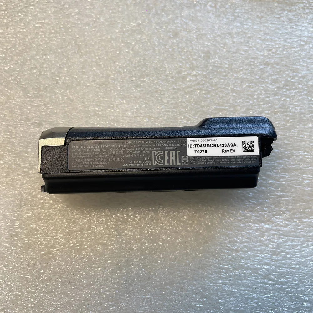 

Оригинальный аккумулятор для ZEBRA RS6000 WT6000 3350 мАч BTRY-NWTRS-33MA-02 BT000262A01